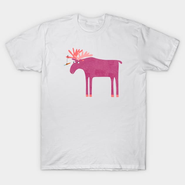 Daft Moose T-Shirt by NicSquirrell